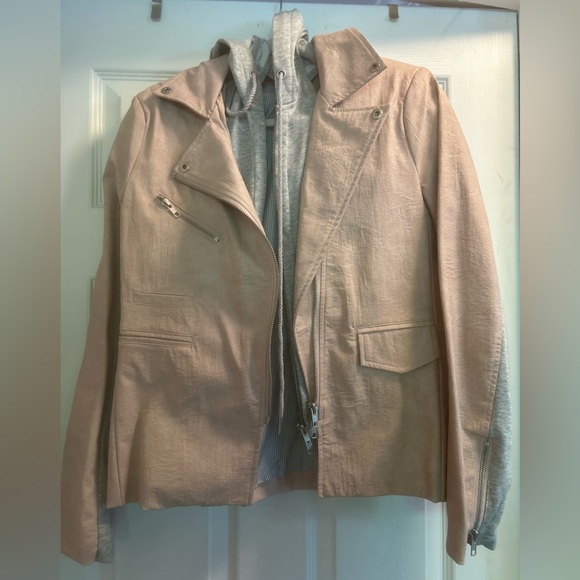 Fate Pink and Gray Leather Jacket - Picture 1 of 1
